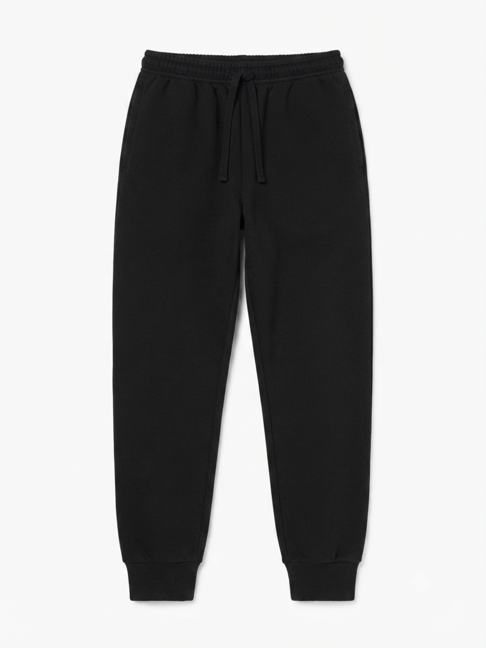 i.FiV5 Par Simons Black Organic Cotton Cuffed Joggers Size P / S